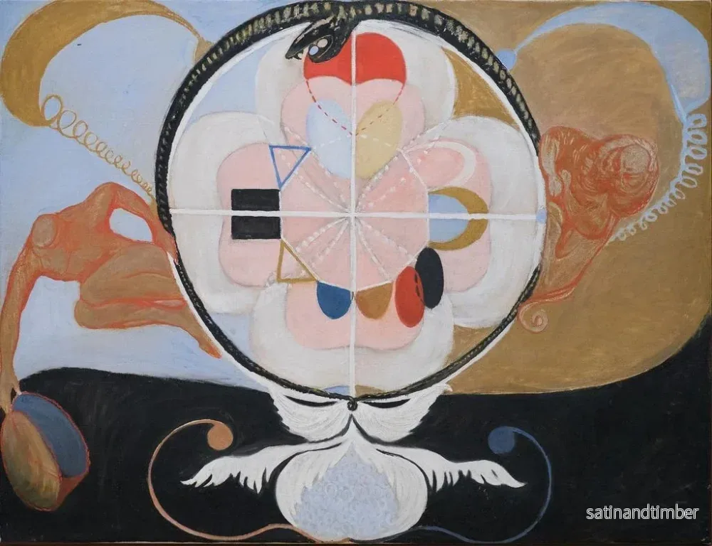 Reproduktion av målningen Evolution nr 13 Grupp VI - Hilma af Klint - Bild 2