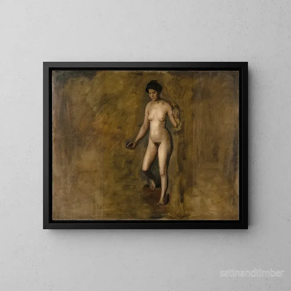 Reproduktion av målningen Le modèle de William Rush - Thomas Eakins