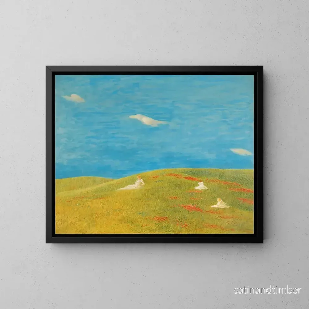 Reproduktion av målningen Prairie - Gaetano Previati
