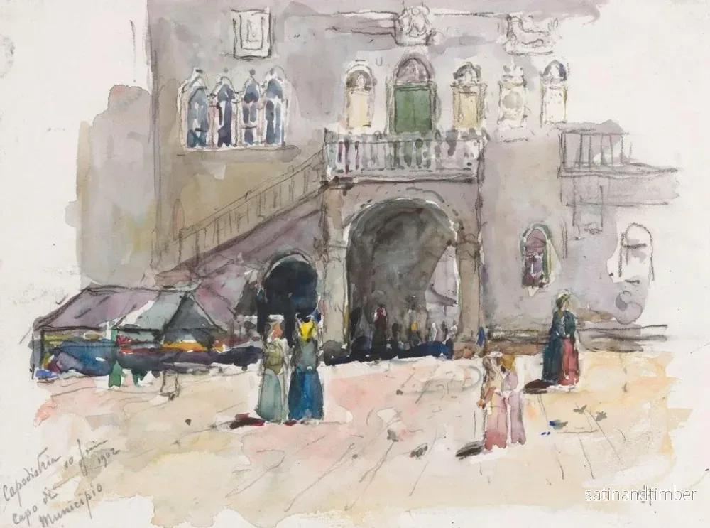 Reproduktion av målningen av stadshuset i Capodistrie - Carel Nicolaas Storm van 's Gravesande - Bild 2
