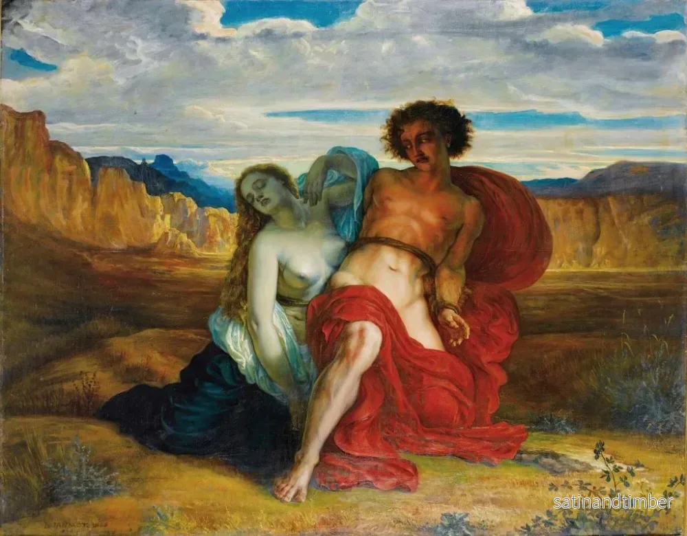 Reproduktion av målningen La tortyr av Mezence - Louis Janmot - Bild 2
