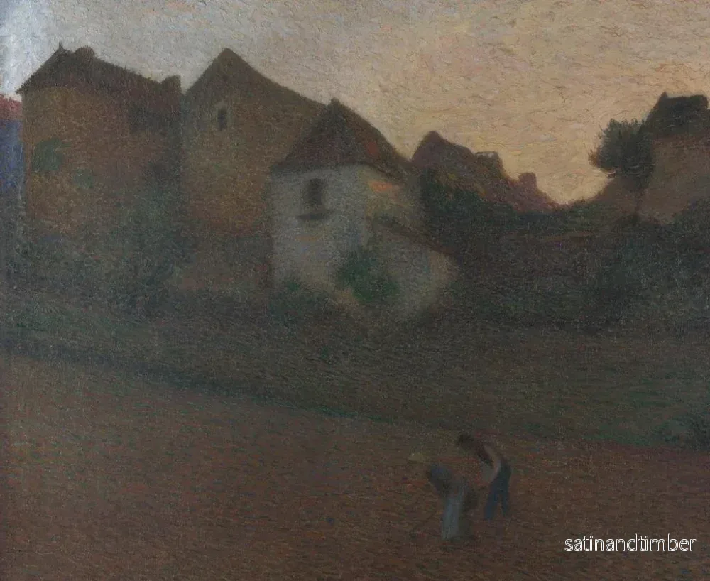 Reproduktion av målningen Skymning i dalen - Henri Martin - Bild 2
