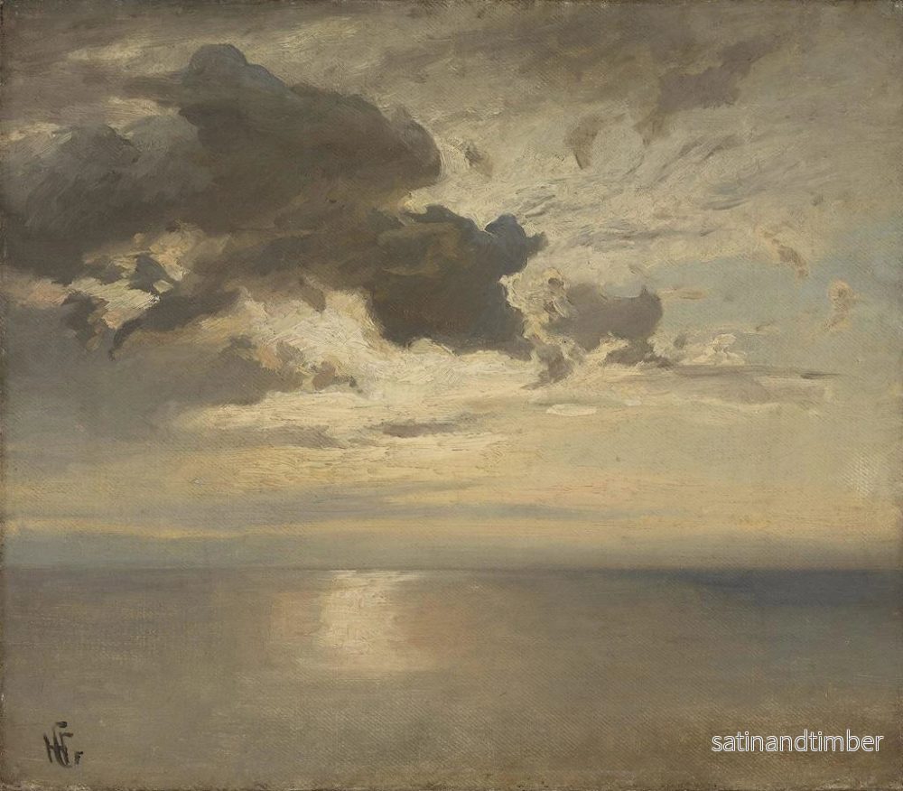Reproduktion av målningen Studie av moln över havet - Hans Gude - Bild 2