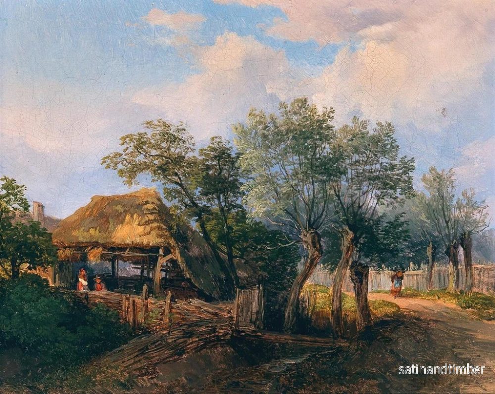 Reproduktion av målningen En idyll av en by - Josef Höger - Bild 2