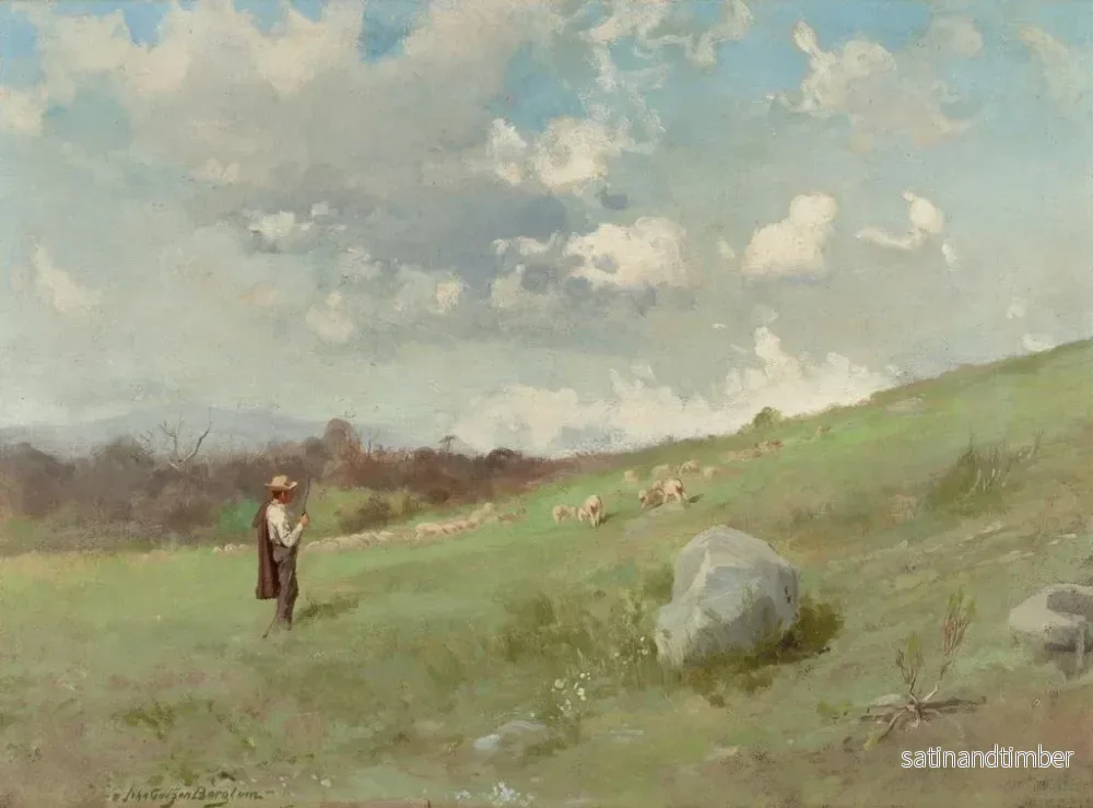Reproduktion av målningen i kullarna i Kalifornien - Gutzon Borglum - Bild 2