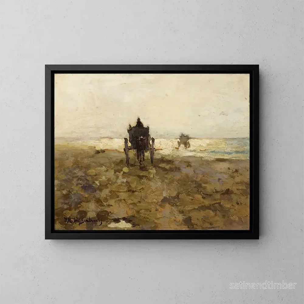 Reproduktion av målningen Chariot à coquilles - Johan Hendrik Weissenbruch