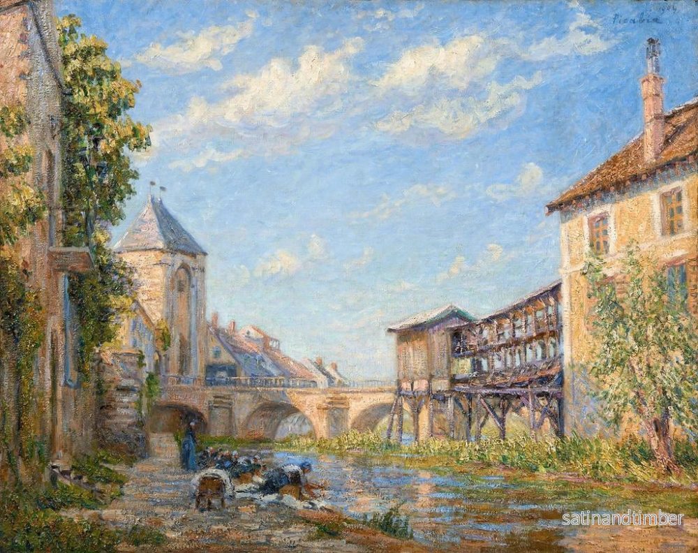 Reproduktion av målningen Les laveuses de Moret - Francis Picabia - Bild 2