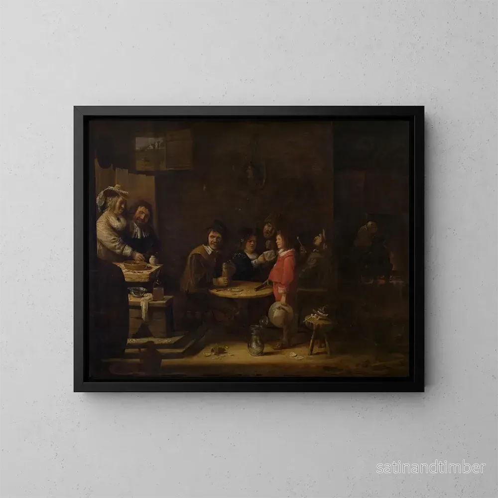 Reproduktion av målningen Fem sinnen - Joos van Craesbeeck