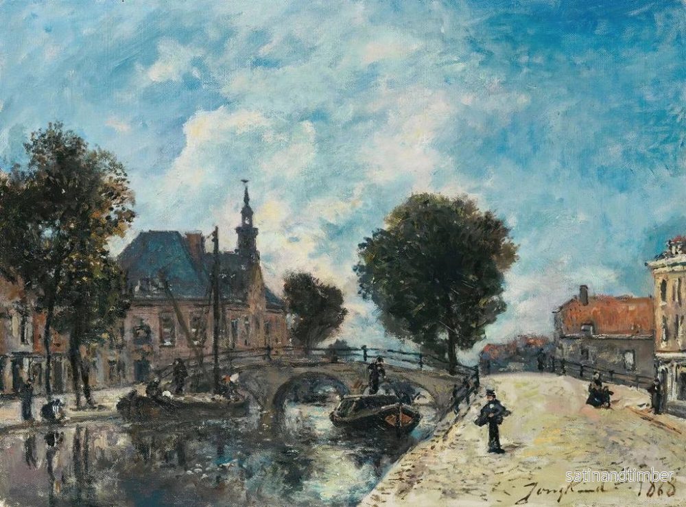 Reproduktion av målningen Le Spui, La Haye - Johan Barthold Jongkind - Bild 2