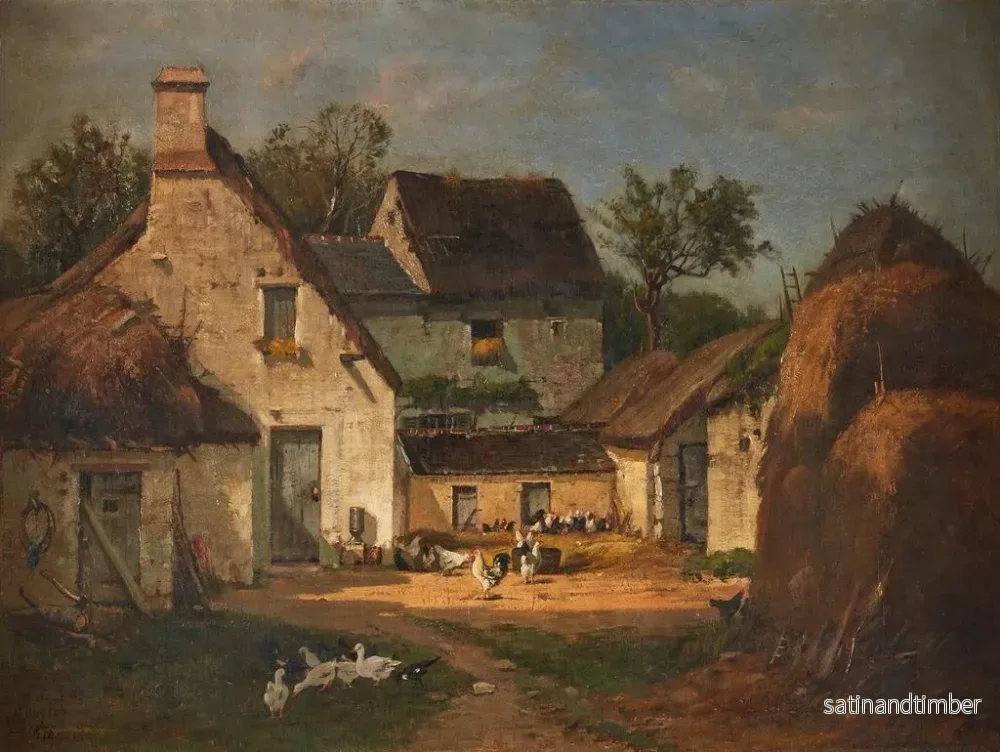Reproduktion av målningen La Ferme - François de Blois - Bild 2