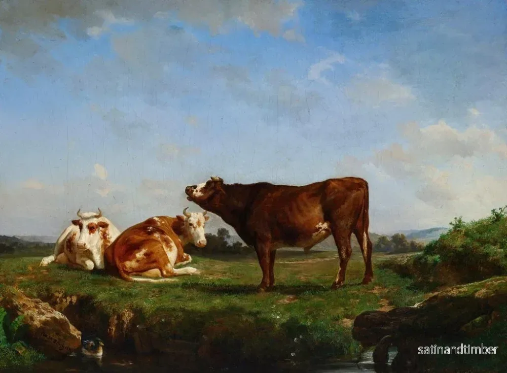 Reproduktion av målningen Tre kor på betet - Rosa Bonheur - Bild 2