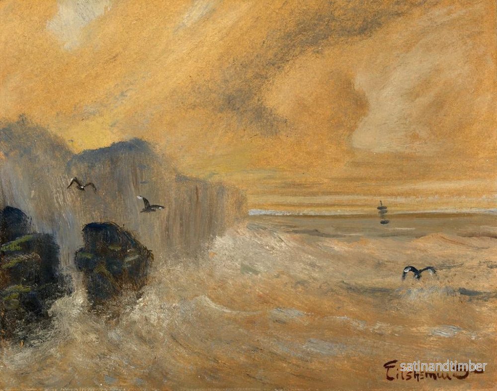 Reproduktion av målningen Côte rocheuse - Louis Michel Eilshemius - Bild 2