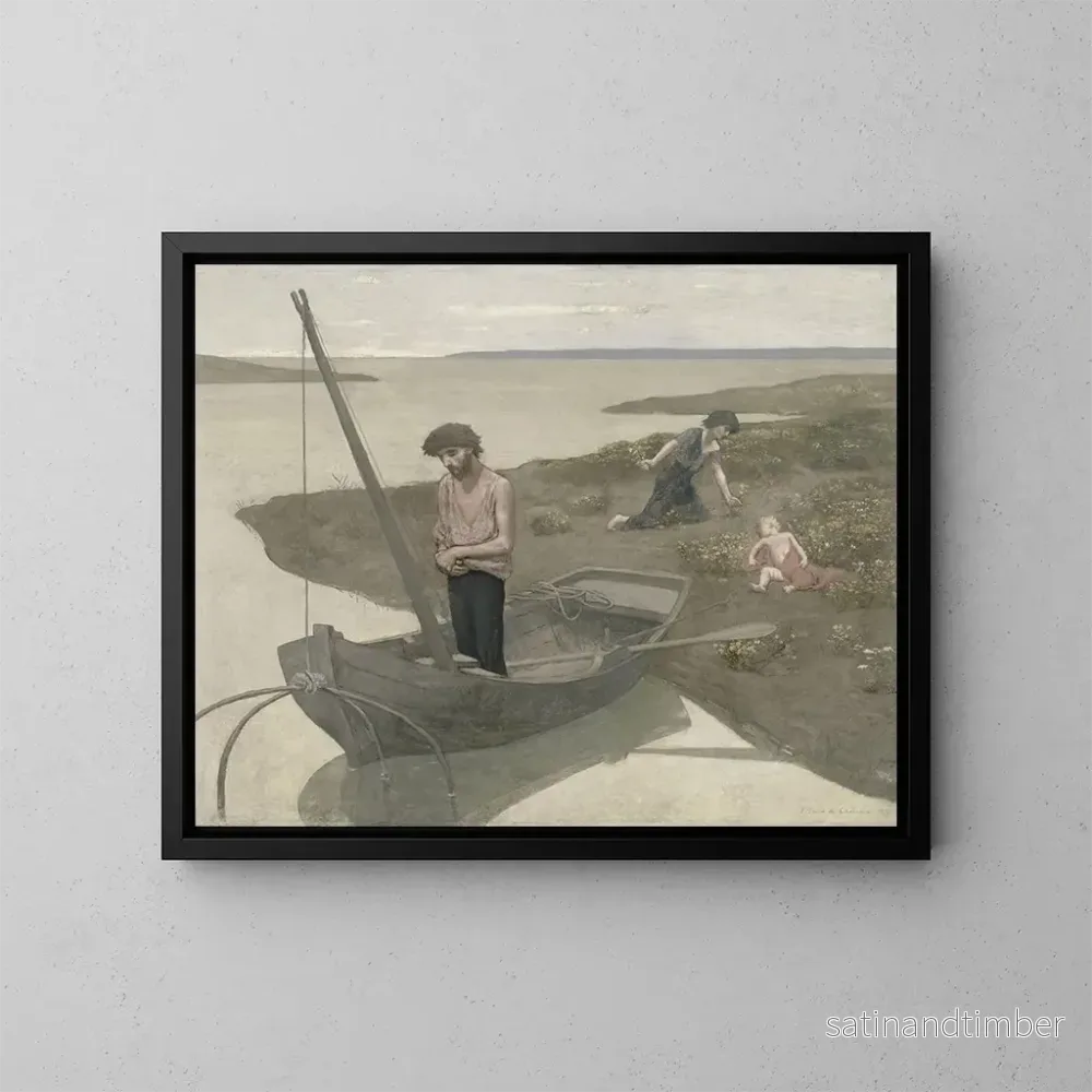 Reproduktion av målningen Den fattige fiskaren - Pierre Puvis de Chavannes