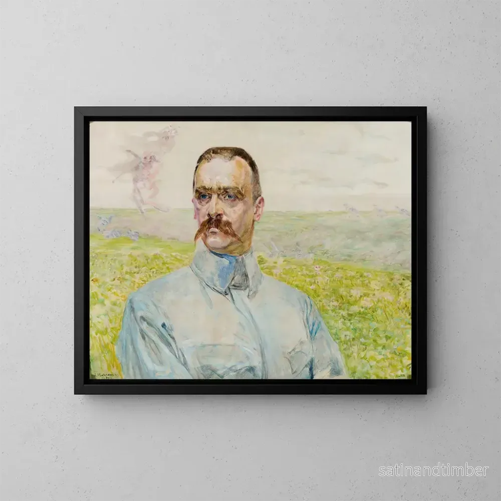 Reproduktion av målningen Porträtt av brigadier Józef Piłsudski - Jacek Malczewski