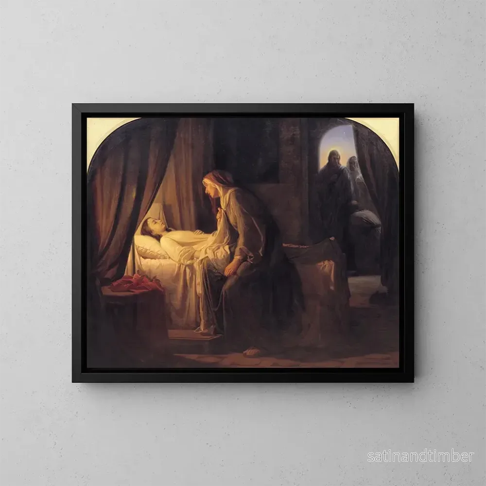 Reproduktion av målningen La fille de Jaïrus - Carl Bloch