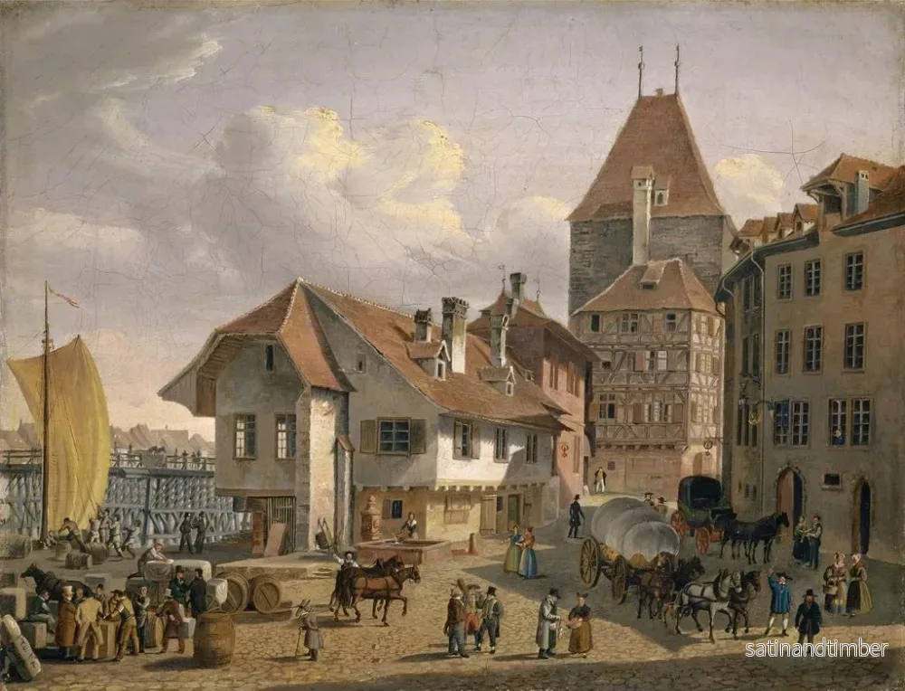 Reproduktion av målningen La barque à Bâle - Konstantin Guise - Bild 2