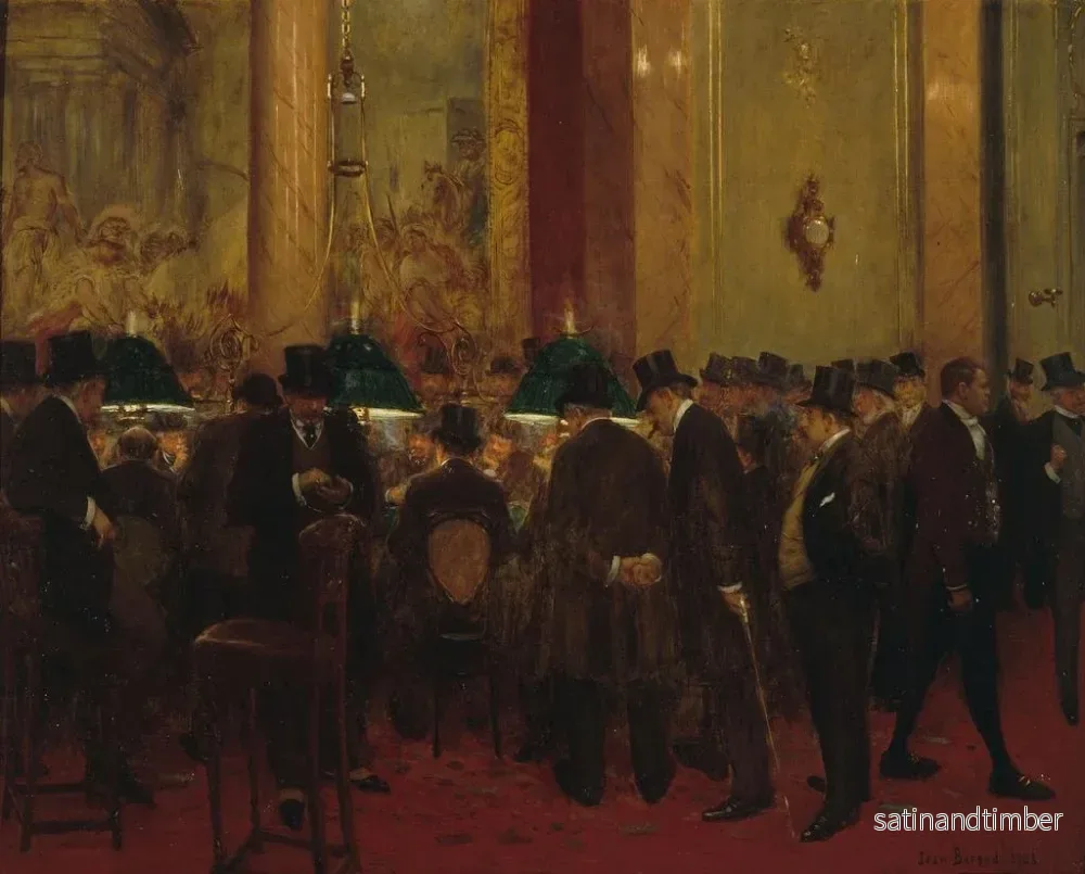 Reproduktion av målningen Au cercle - Jean Béraud - Bild 2