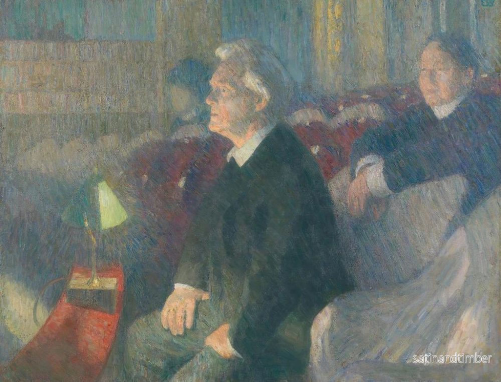 Reproduktion av målningen av teaterdirektören Bjørn Bjørnson - Erik Werenskiold - Bild 2