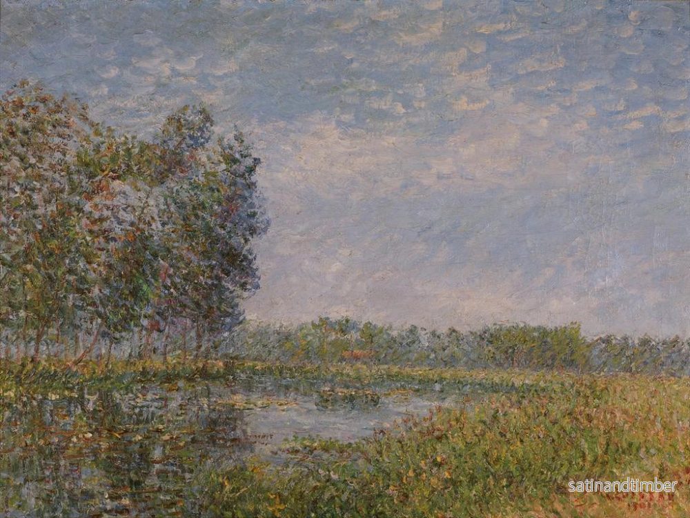 Reproduktion av målningen Bords de l'Eure, Normandie - Gustave Loiseau - Bild 2