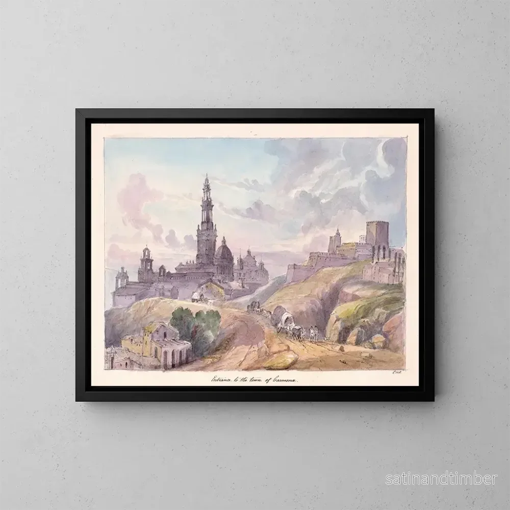 Reproduktion av målningen Entré de la ville de Carmona – Charles Hamilton Smith