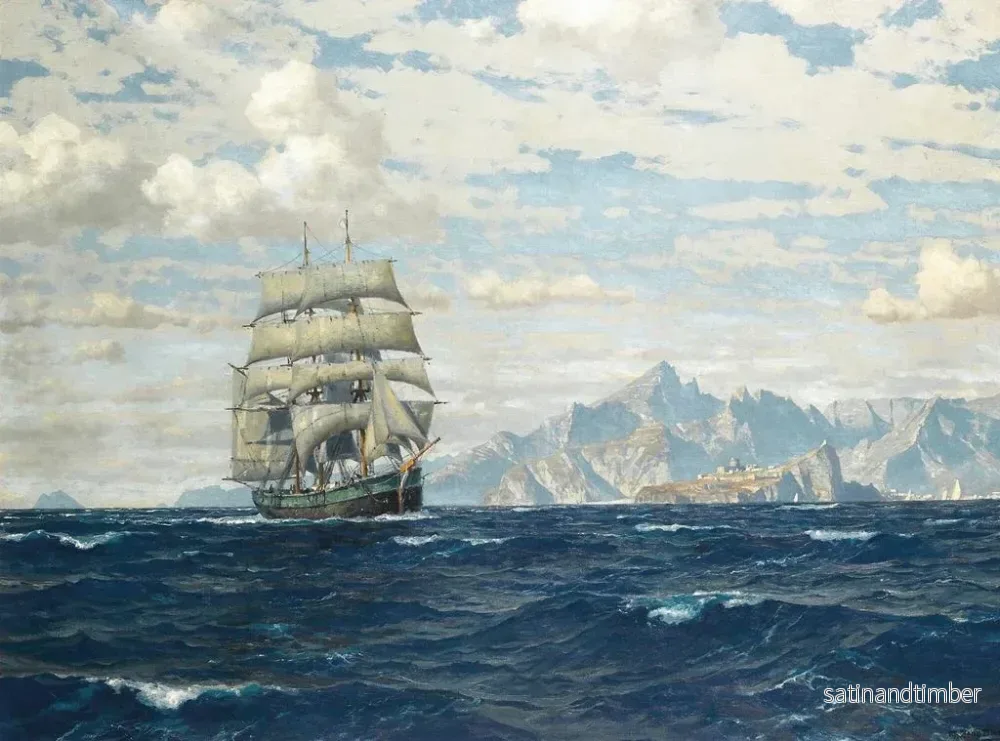 Reproduktion av målningen Vaisseau en mer au large de Crète - Michael Zeno Diemer - Bild 2