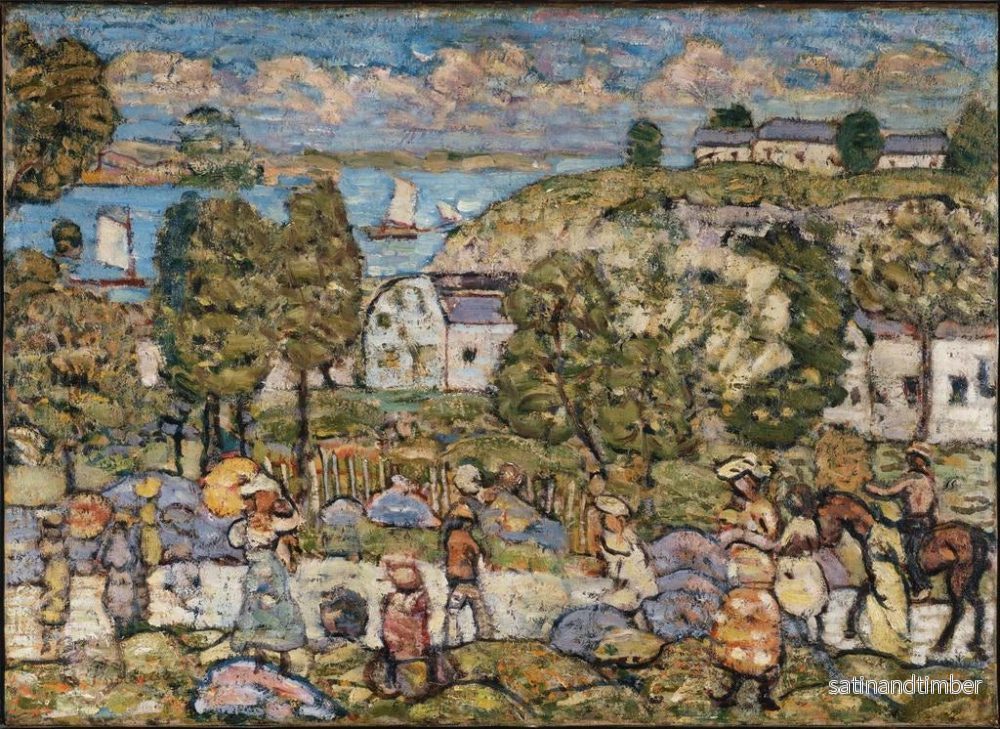 Reproduktion av målningen Landskap nära Nahant - Maurice Prendergast - Bild 2