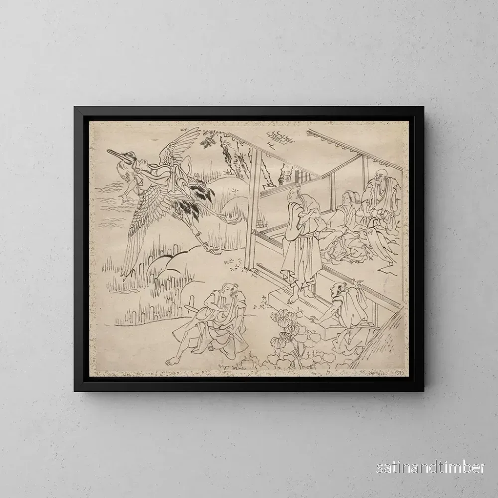 Reproduktion av målningen Album med skissbok av Katsushika Hokusai och hans elever Pl59 – Katsushika Hokusai Reproduktion av målningen Album med skissbok av Katsushika Hokusai och hans elever Pl59 – Katsushika Hokusai