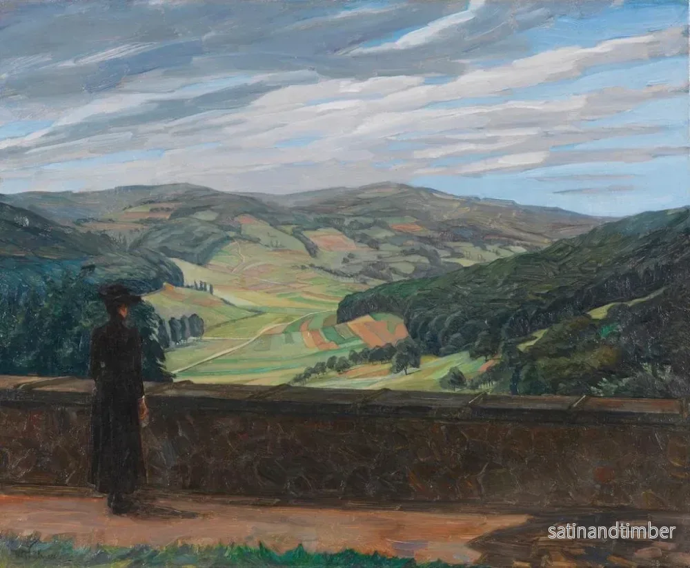 Reproduktion av målningen Vue sur l'Odenwald - Wilhelm Trübner - Bild 2
