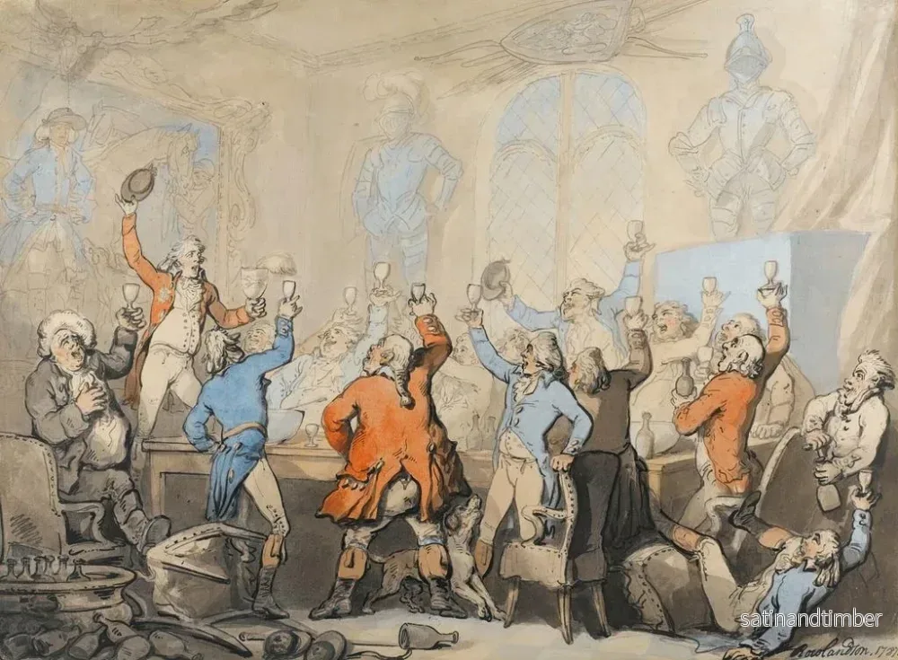 Reproduktion av målningen Le Dîner de chasse - Thomas Rowlandson - Bild 2