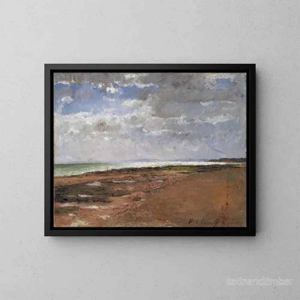 Reproduktion av målningen La Plage à Luc - Carl Fredrik Hill