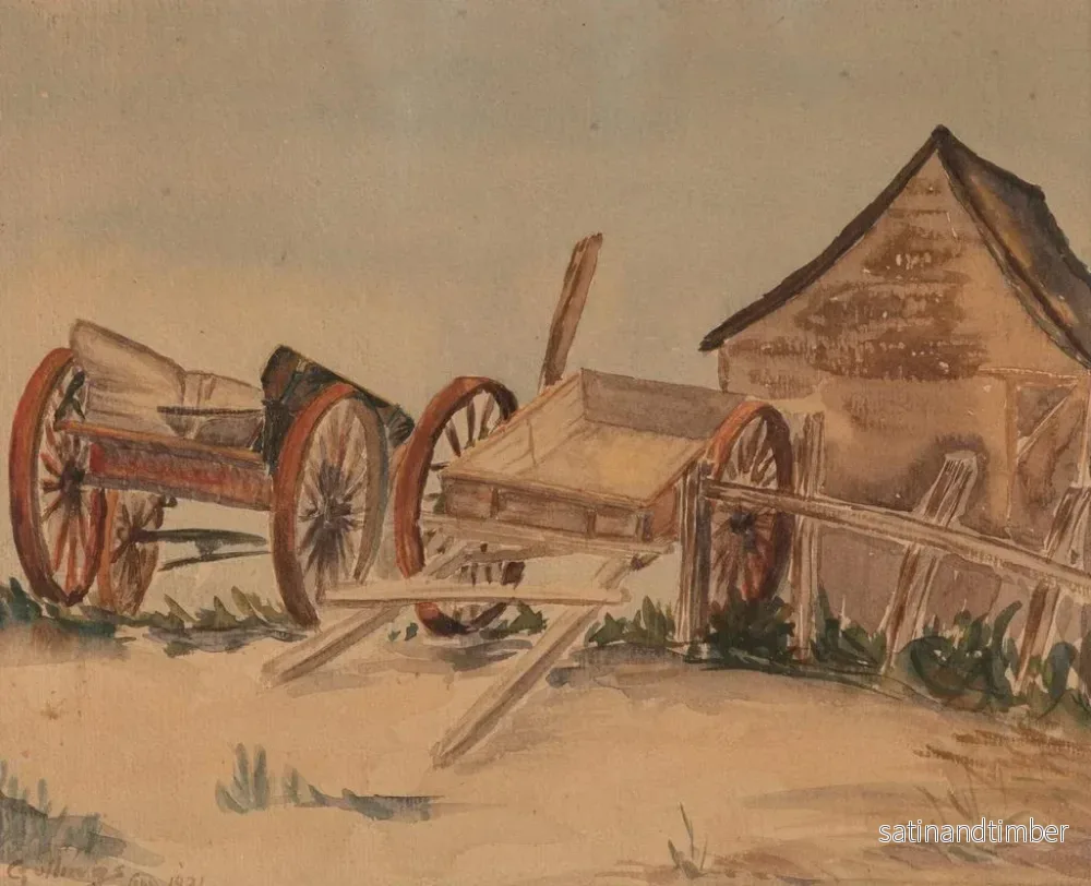 Reproduktion av målningen Wagons - Elling William Gollings - Bild 2