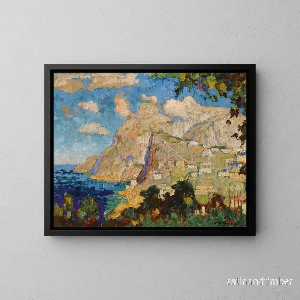 Reproduktion av målningen Vue de Monte Solaro, Capri – Konstantin Ivanovich Gorbatov Reproduktion av målningen Vue de Monte Solaro, Capri – Konstantin Ivanovich Gorbatov
