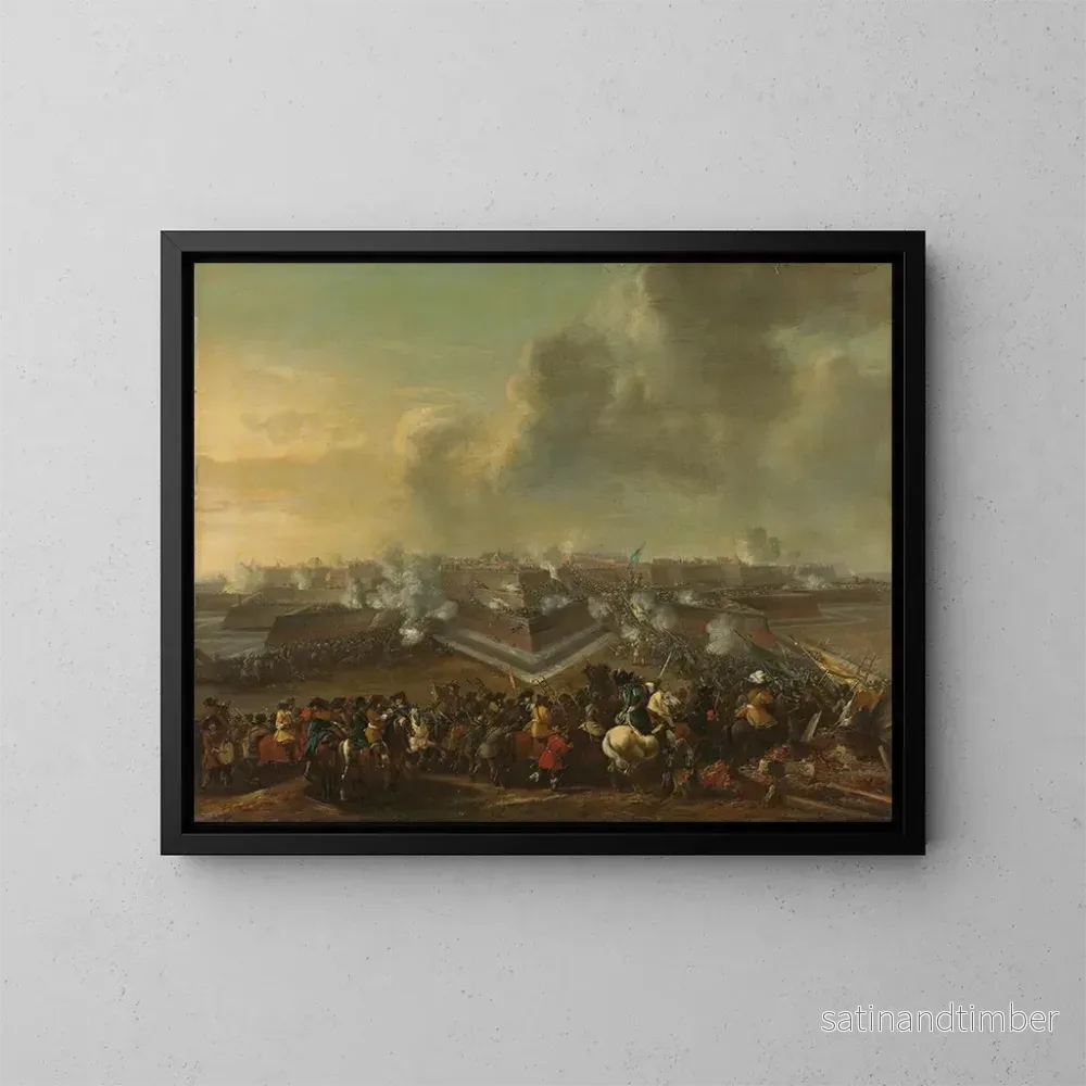 Reproduktion av målningen av Assaut sur la ville de Coevorden, 30 décembre 1672 - Pieter Wouwerman