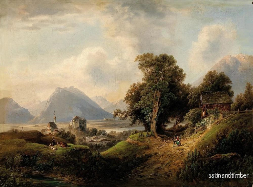 Reproduktion av målningen Repos des bergers - Franz Barbarini - Bild 2