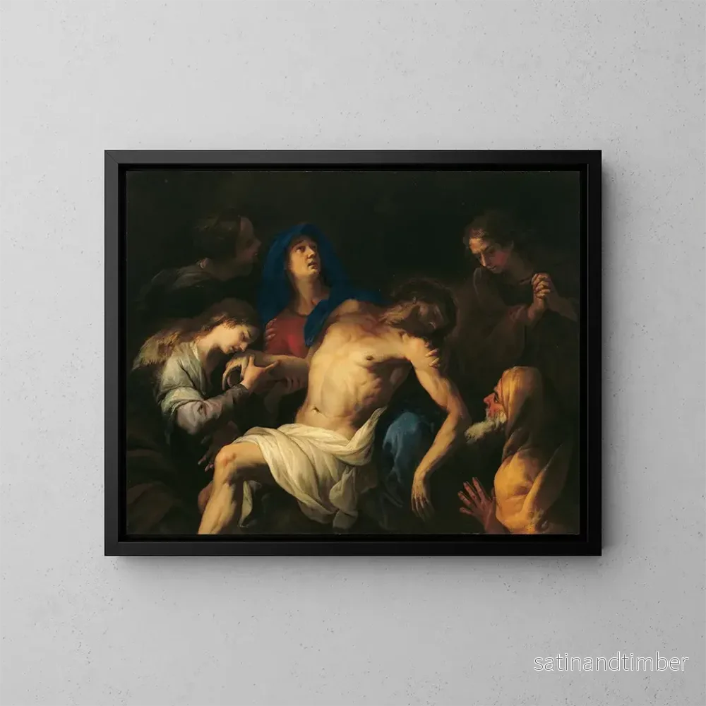 Reproduktion av målningen Lamentation du Christ - Peter Strudel