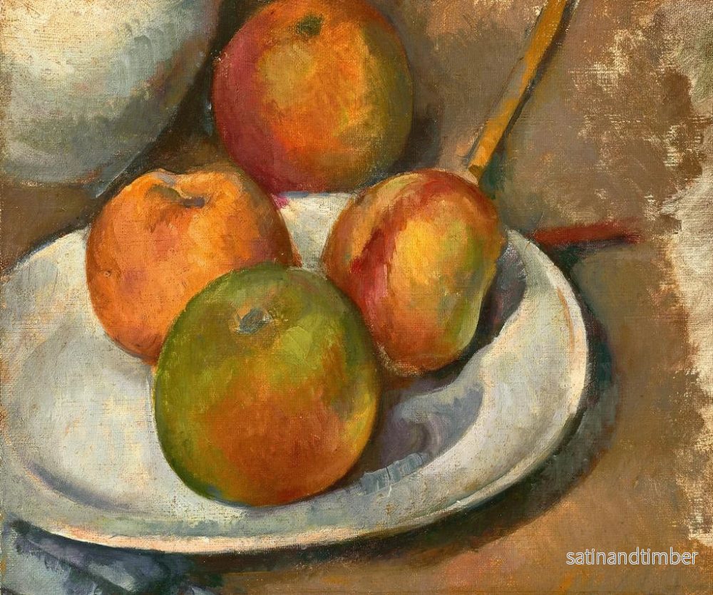 Reproduktion av målningen av fyra äpplen och en kniv - Paul Cézanne - Bild 2
