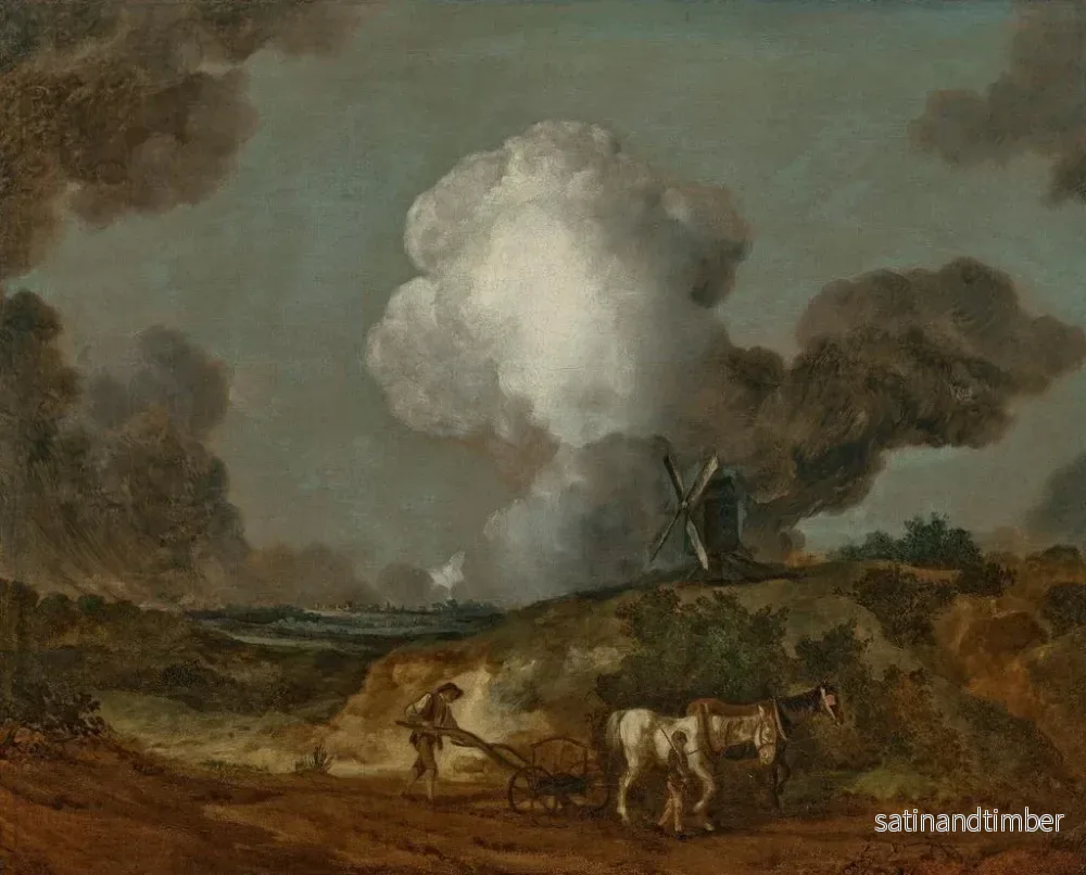 Reproduktion av målningen La charrue de Suffolk - Thomas Gainsborough - Bild 2