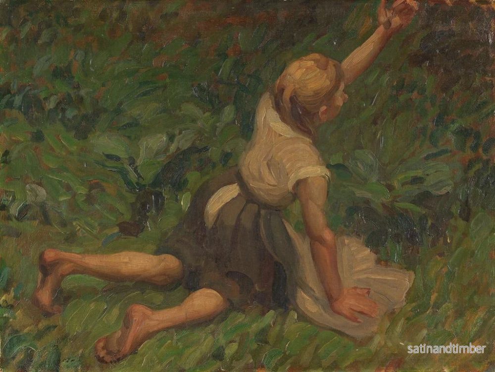 Reproduktion av målningen Studie över Askungen - Leo Putz - Bild 2