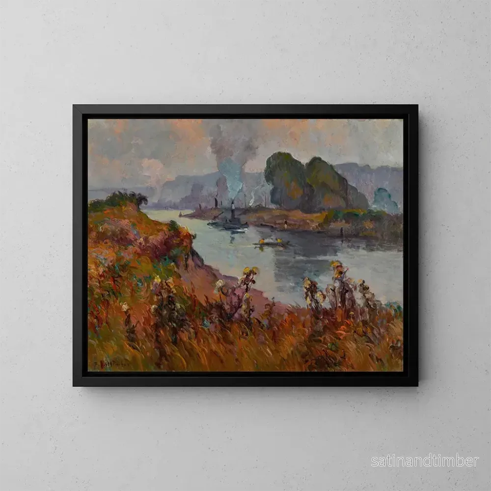 Reproduktion av målningen Bord de Seine – Robert Antoine Pinchon Reproduktion av målningen Bord de Seine – Robert Antoine Pinchon