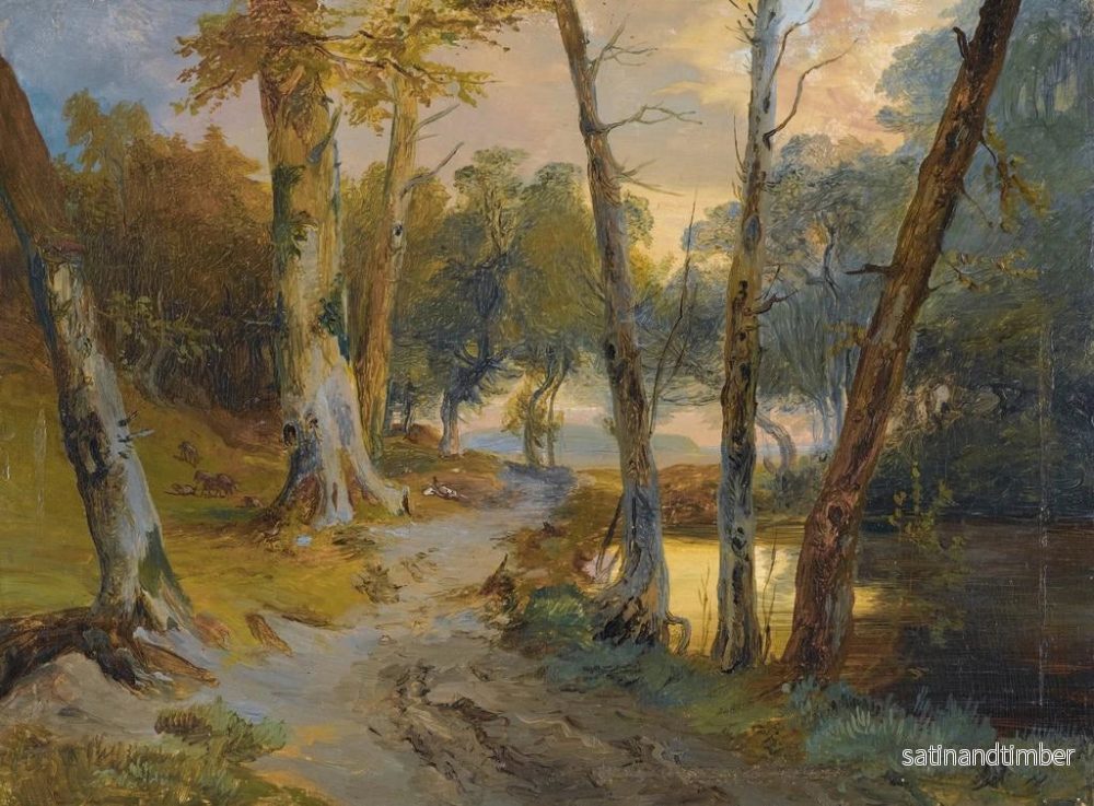 Reproduktion av målningen Skog med liten damm - Carl Blechen - Bild 2