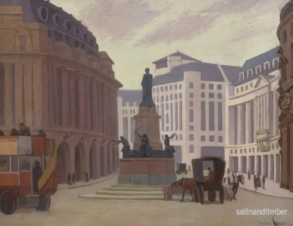 Reproduktion av målningen Aldwych - Robert Polhill Bevan - Bild 2