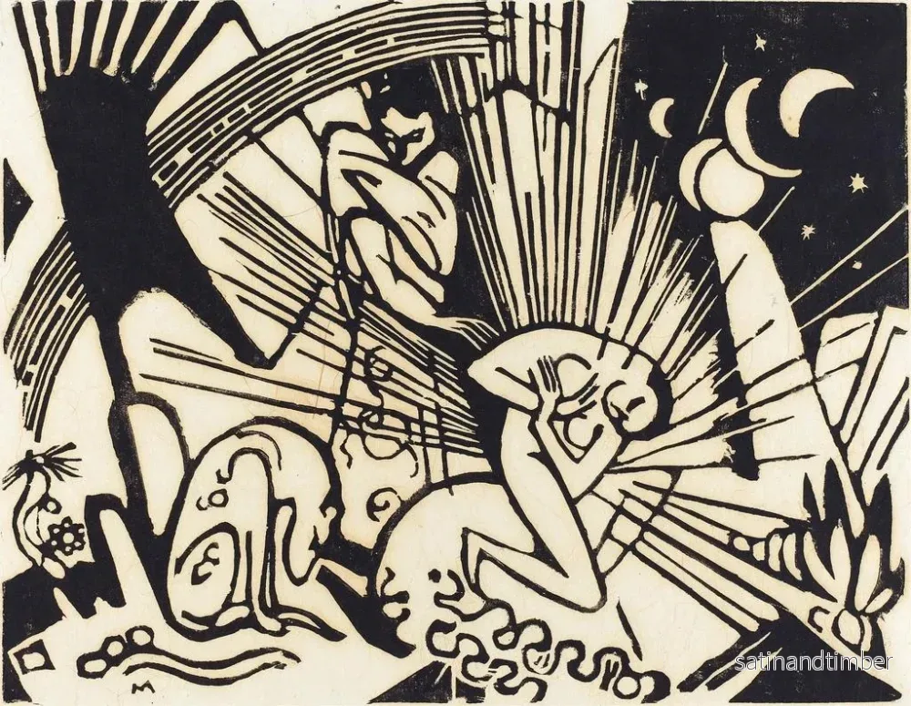 Reproduktion av målningen Reconciliation - Franz Marc - Bild 2
