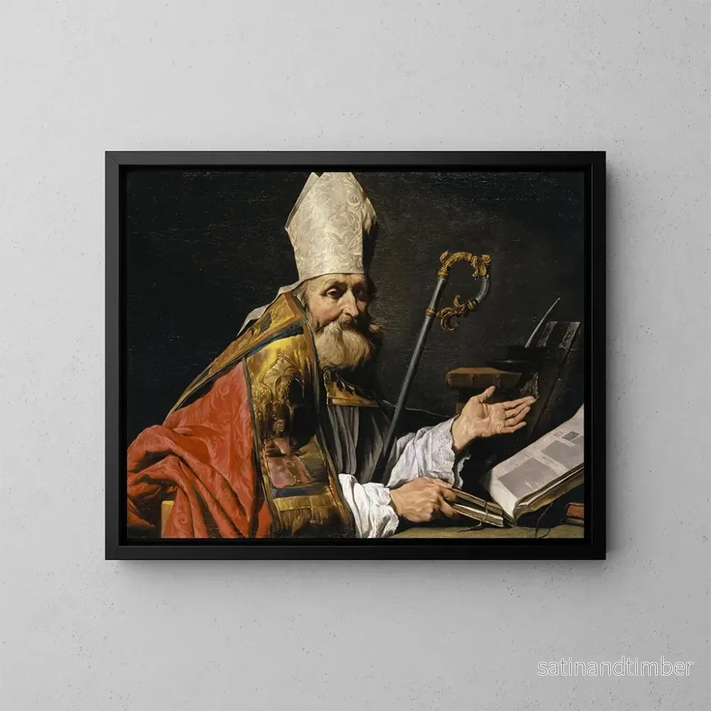 Reproduktion av målningen Saint Ambroise - Matthias Stom