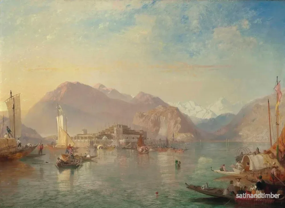 Reproduktion av målningen Isola Bella, lac Majeur, Italien - James Baker Pyne - Bild 2