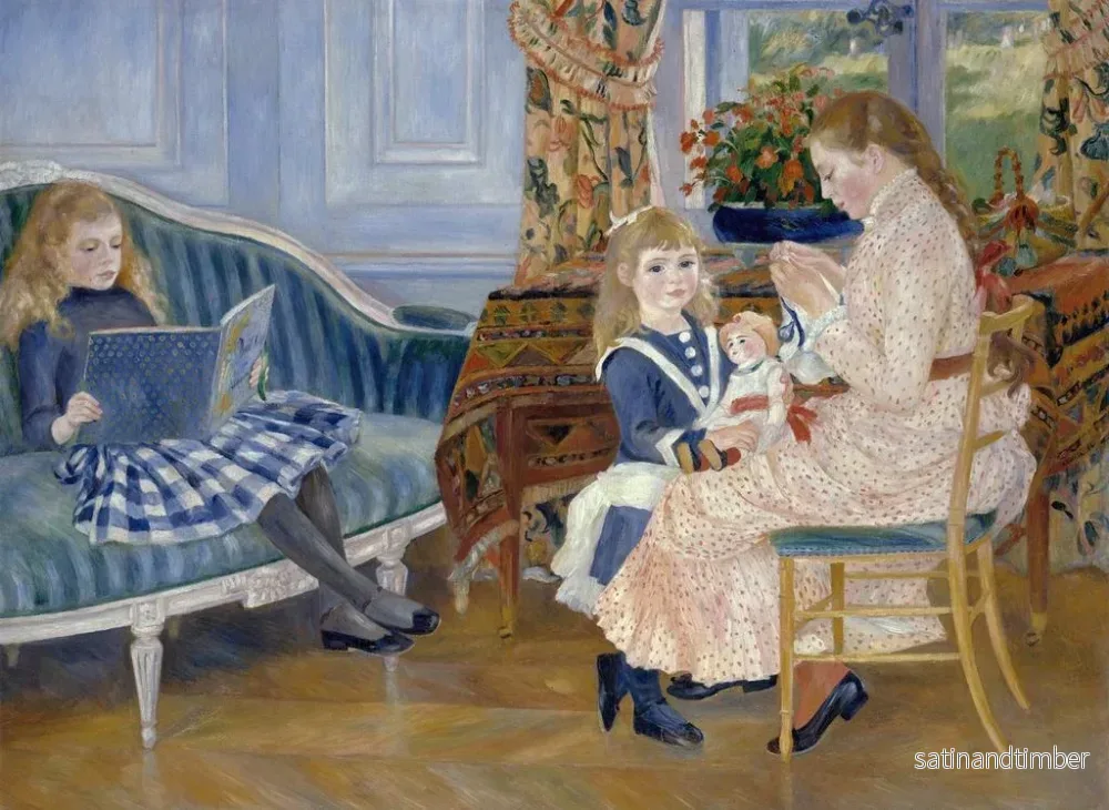 Reproduktion av målningen L'Eftermiddagen för barnen i Wargemont - Pierre-Auguste Renoir - Bild 2