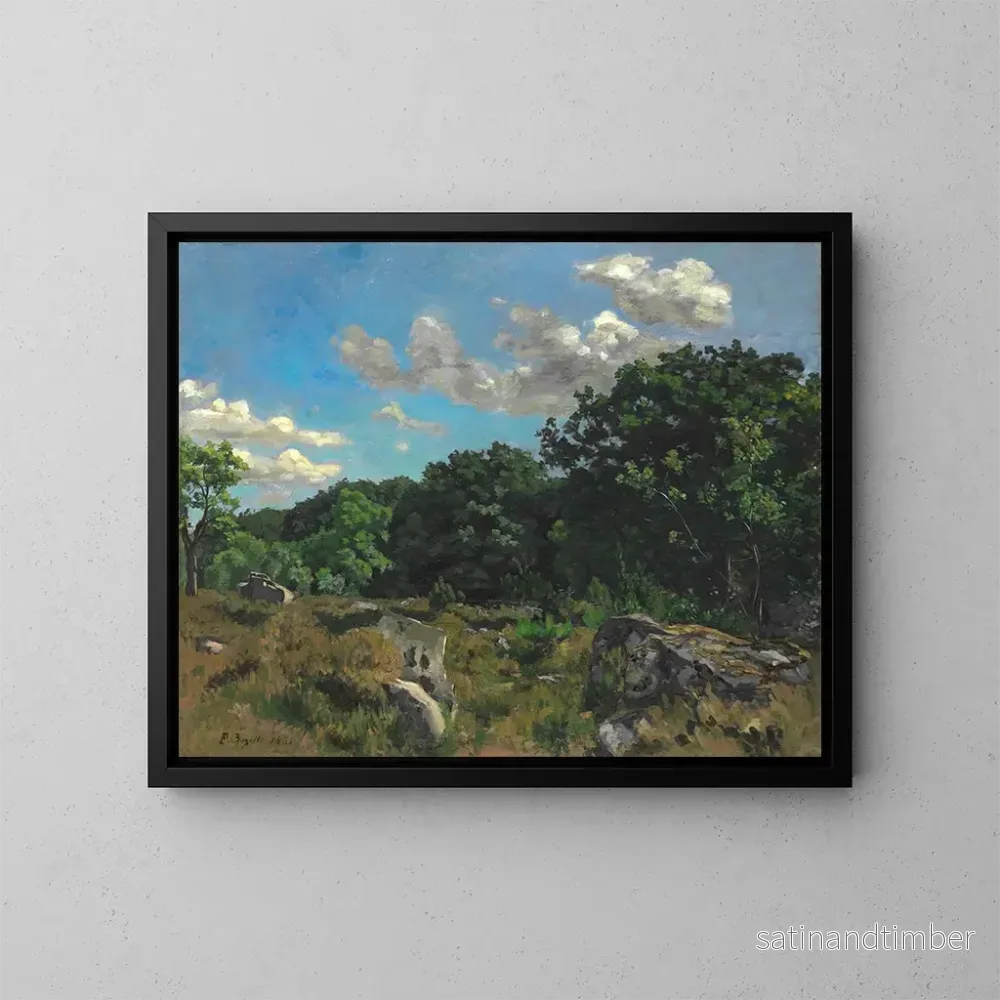 Reproduktion av målningen Landskap i Chailly – Frédéric Bazille Reproduktion av målningen Landskap i Chailly – Frédéric Bazille