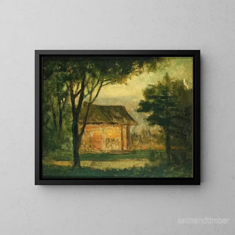 Reproduktion av målningen La vieille maison familiale - Edward Mitchell Bannister