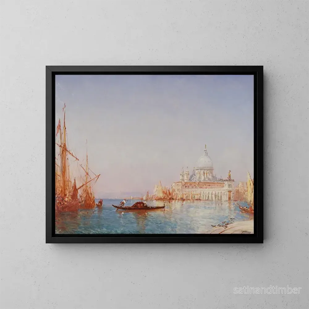 Reproduktion av målningen Venise, La Salute, morgonens effekt – Félix Ziem Reproduktion av målningen Venise, La Salute, morgonens effekt – Félix Ziem