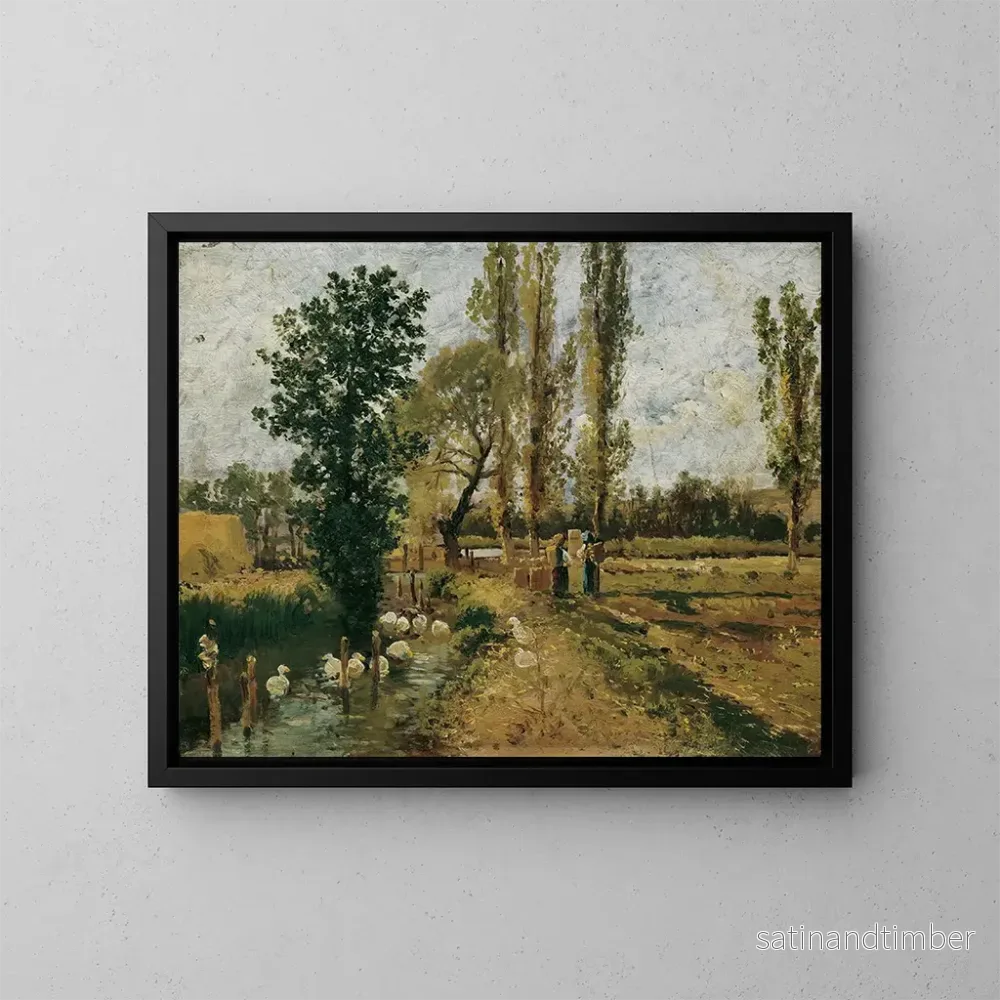 Reproduktion av målningen Landskap av Bach - Theodor von Hermann