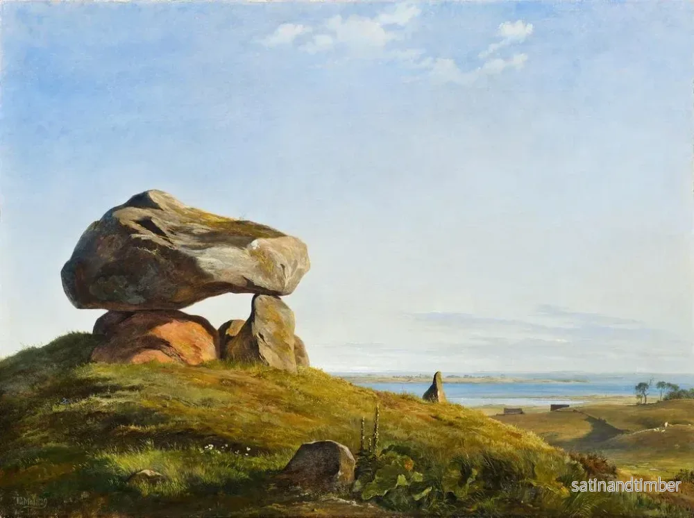 Reproduktion av målningen Dolmen de Raklev - Johan Thomas Lundbye - Bild 2